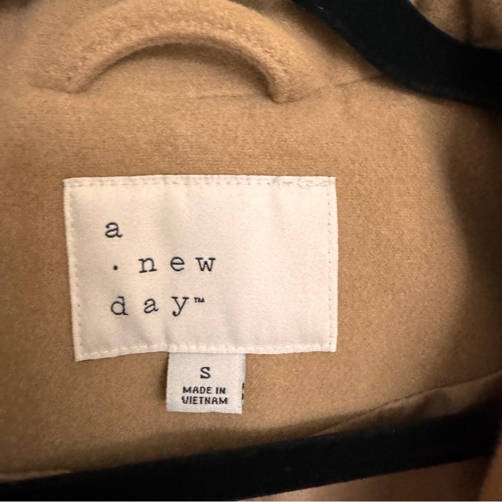 A new day midi length tan camel coat jacket - Picture 3 of 4